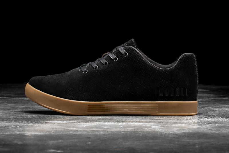Nobull Gum Suede Women's Trainers Black | USA Z2006U